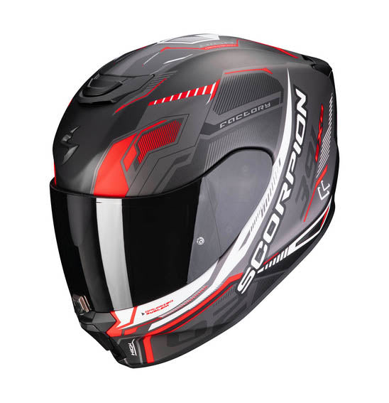 Scorpion EXO-391 HAUT - Matt Black/Silver/Red