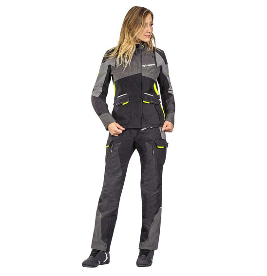 Ixon BALDER LADY Jacket Blk/Gry/Yel - Adv Touring