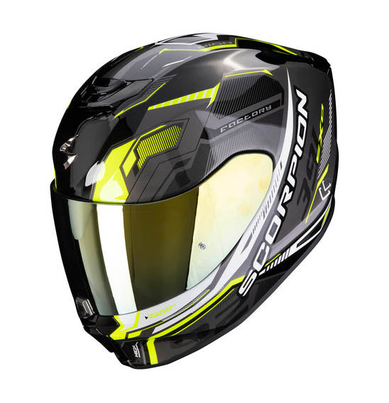 Scorpion EXO-391 HAUT - Black/Silver/Neon Yellow