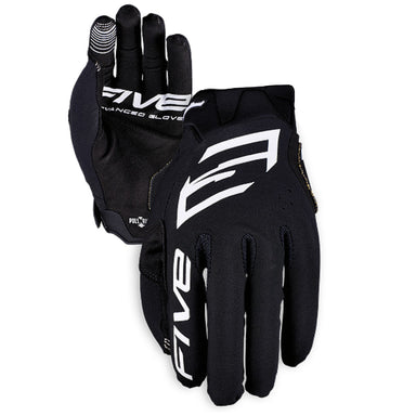 FIVE RACE Pro BMX Gloves for Kids - Black White