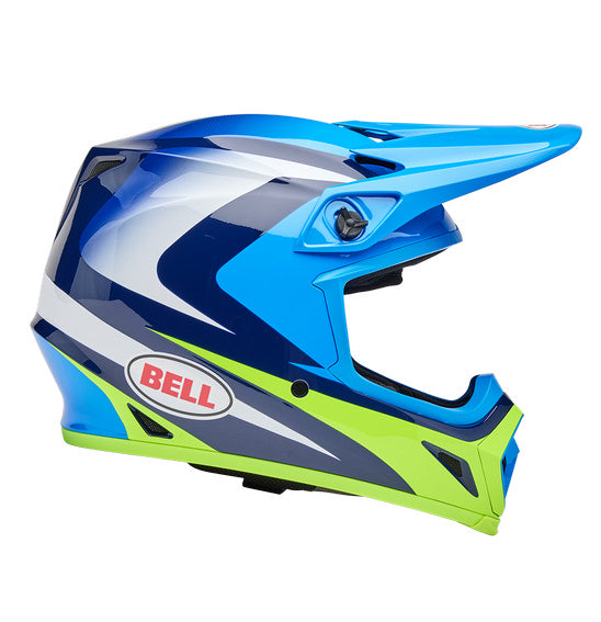 Bell MX-9 MIPS Jackal Blue/Hiviz Yellow