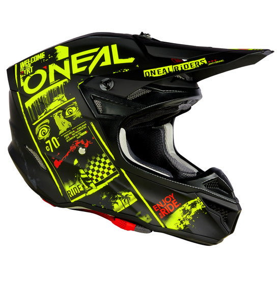 O'Neal 5SRS ATTACK Helmet - Black/Neon