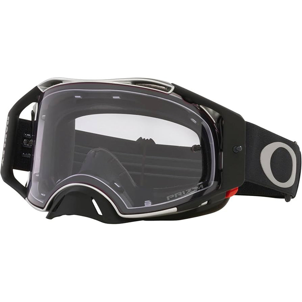 AirBrake MX Goggle TuffBlocks Black Gunmetal w Prizm Low Lite Lens Oakley