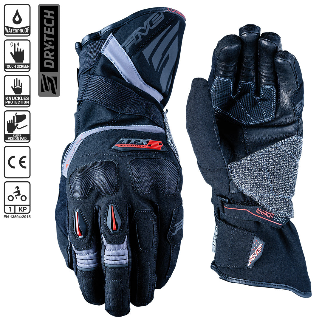 Five TFX 2 WP Gloves Black Grey