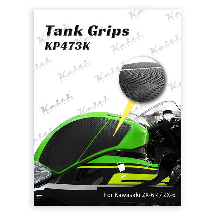 KEITI TANK GRIPS KAWASAKI NINJA ZX-6R [BLACK]