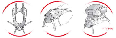 Givi T460 Tank Fitting System Diagram